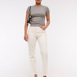 Abercombie & Fitch Ultra High Rise Curve Love Slim Straight Jeans Plus Size 20